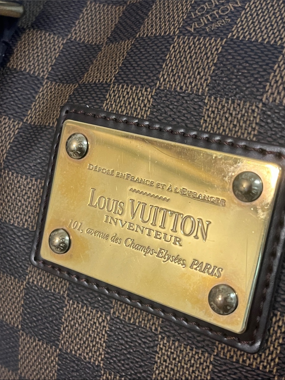 Louis Vuitton Damier Ebene Hempstead Tote Bag MM - Picture 2 of 16